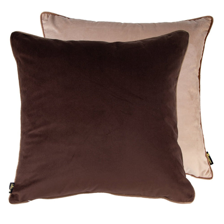 DBLE SIDED VELV CHOC/TAUPE TAUPE PIPING 59 X 59 , DBLE SIDED VELV CHOC/TAUPE TAUPE PIPING 59 X 59 , DBLE SIDED VELV CHOC/TAUPE TAUPE PIPING 59 X 59