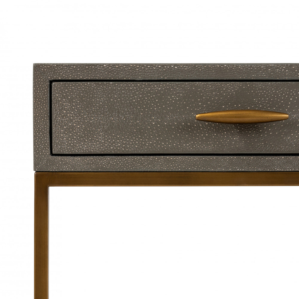 Hampton Bedside Table One Drawer Grey