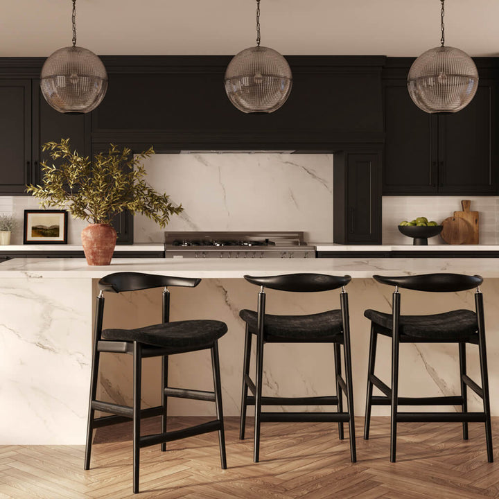 Seine Coal and Black Counter Stool