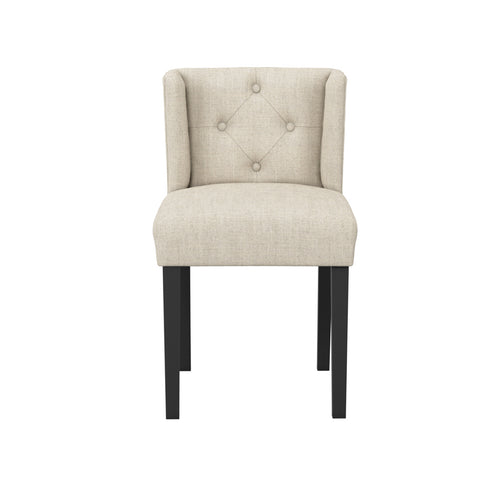 Shay Stone Winged Dining Chair Without Arms