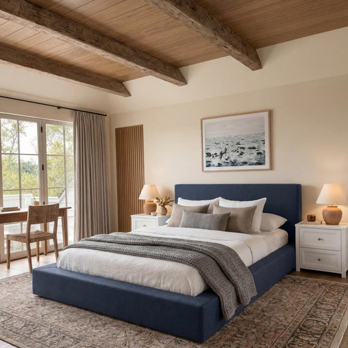 Soho Ink Blue King Bed