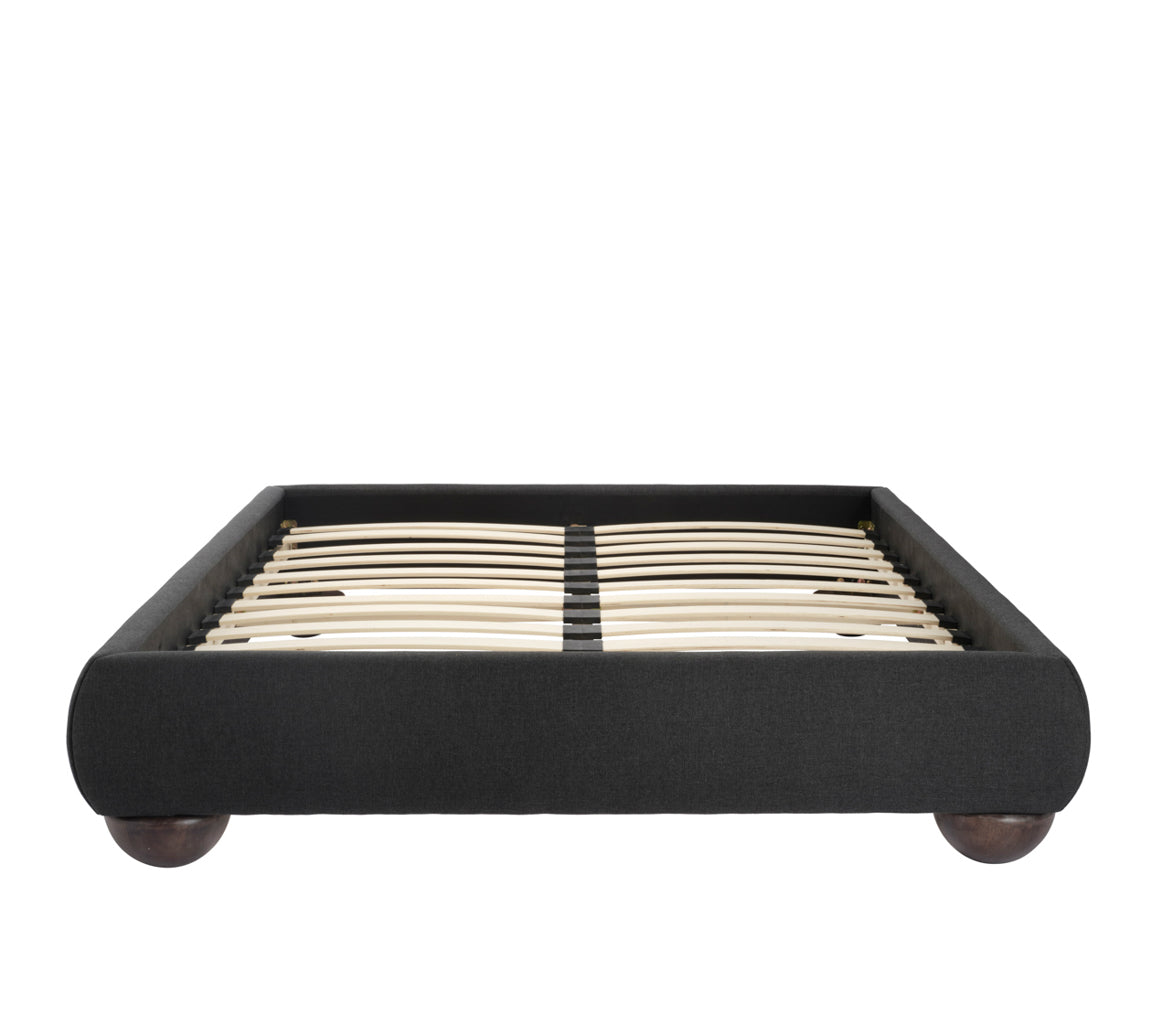 Soller Deep Charcoal Double Bed