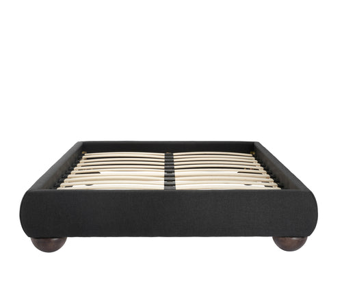 Soller Deep Charcoal Double Bed