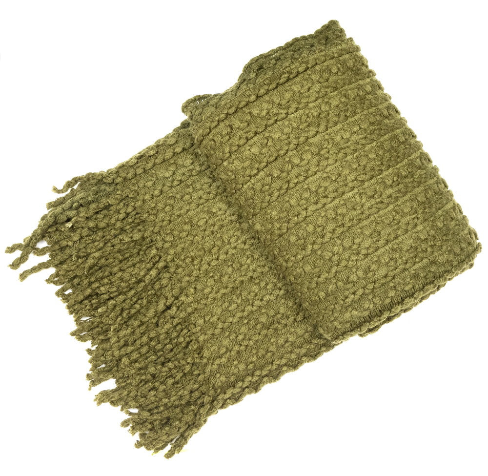 Malini Brixton Olive Throw