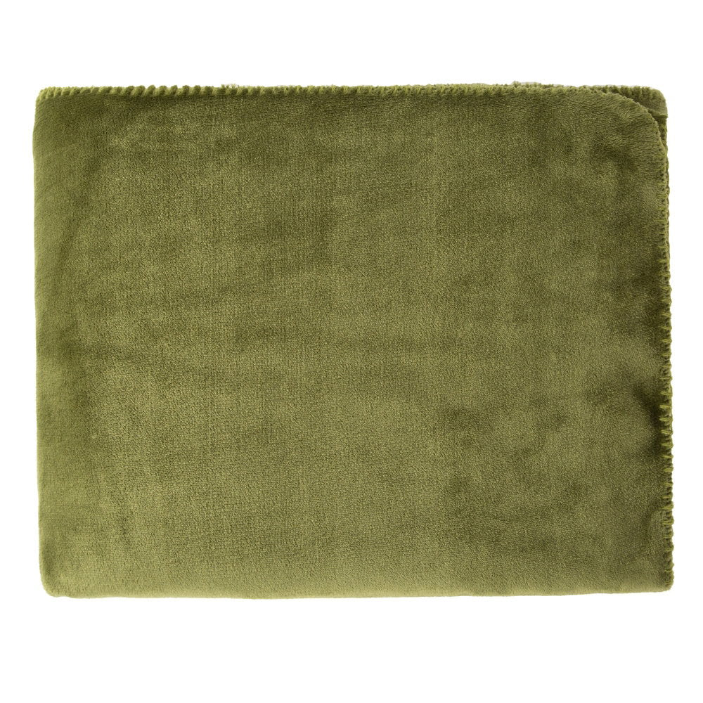 Malini Cosy Olive Throw