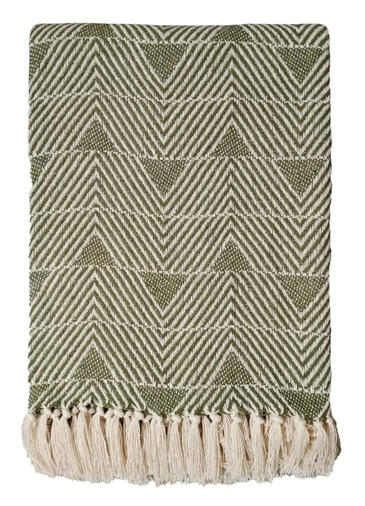 Malini Haven Olive Throw