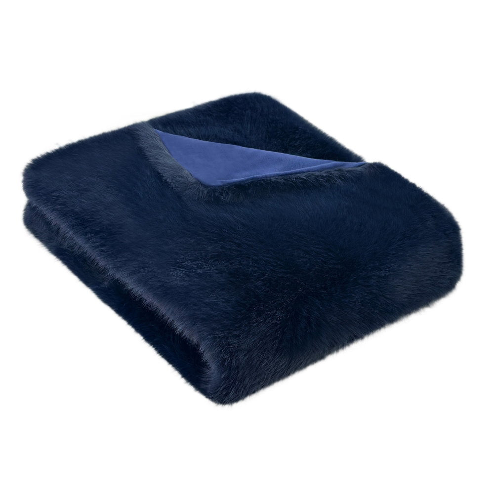 Malini Jasper Navy Throw