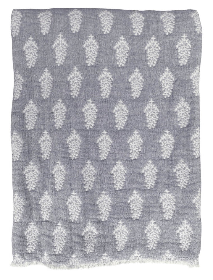 Malini Samira Grey Throw
