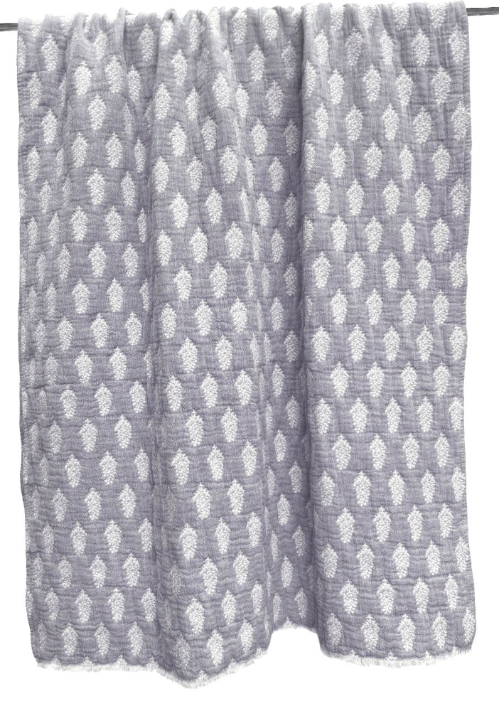 Malini Samira Grey Throw