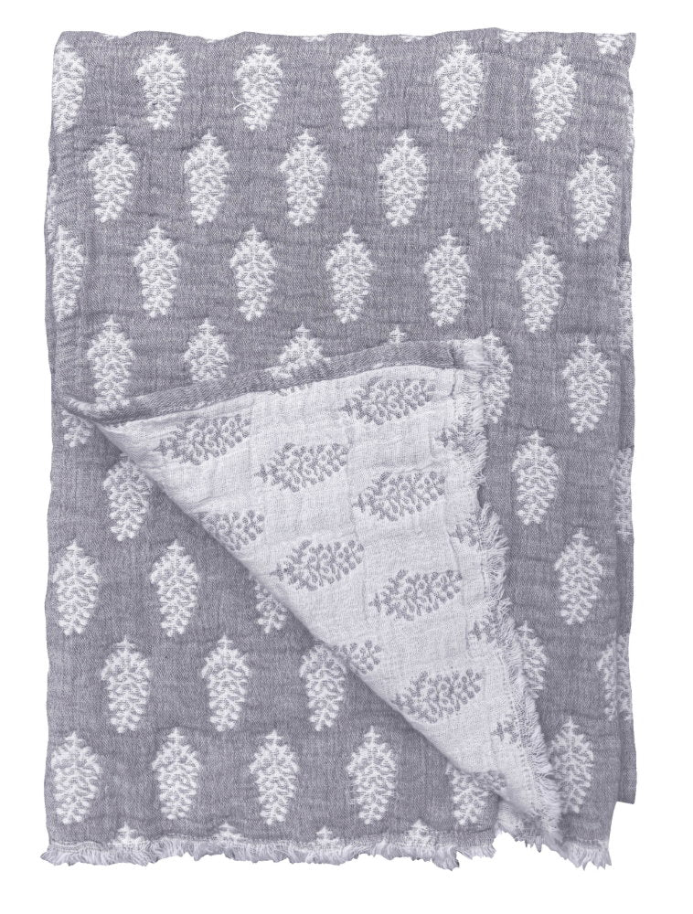 Malini Samira Grey Throw