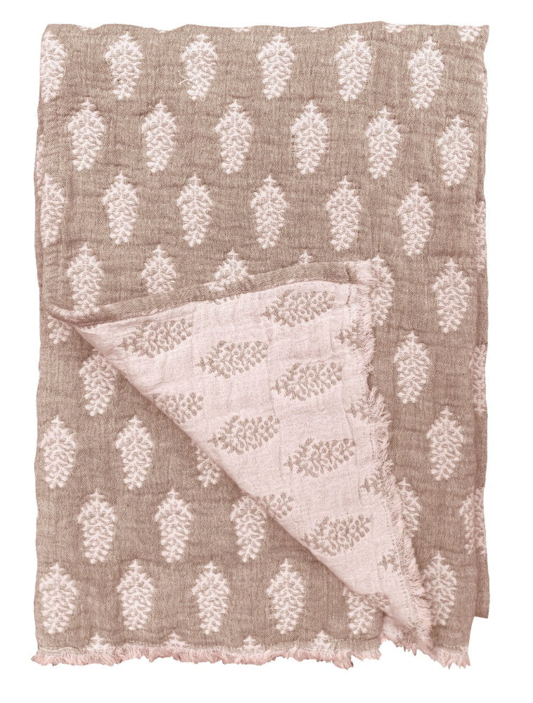 Malini Samira Rust Throw