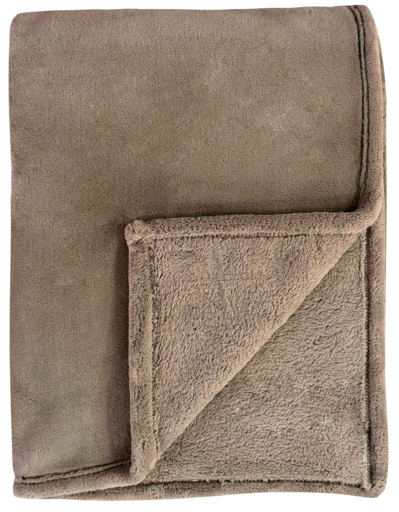 Malini Snug Taupe Throw