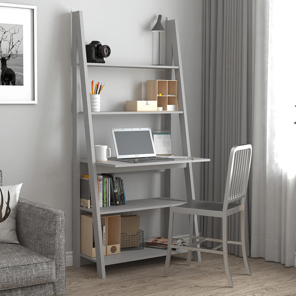 Tiva Grey Ladder Desk