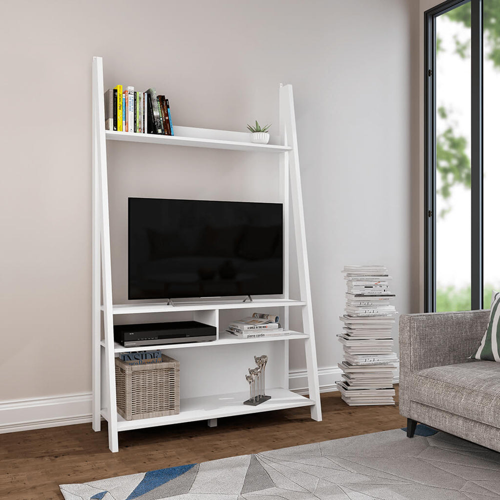 Tiva White Ladder Media Unit