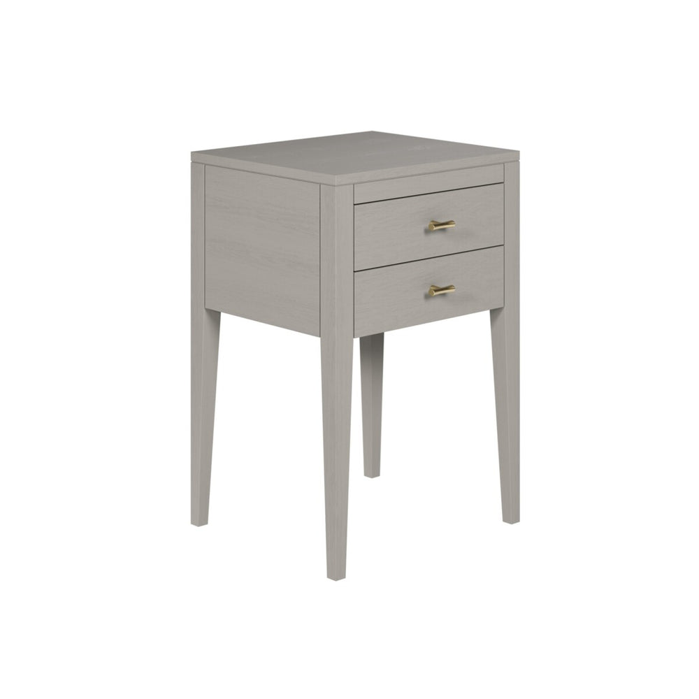 Radford Bedside Table Two Drawers Grey