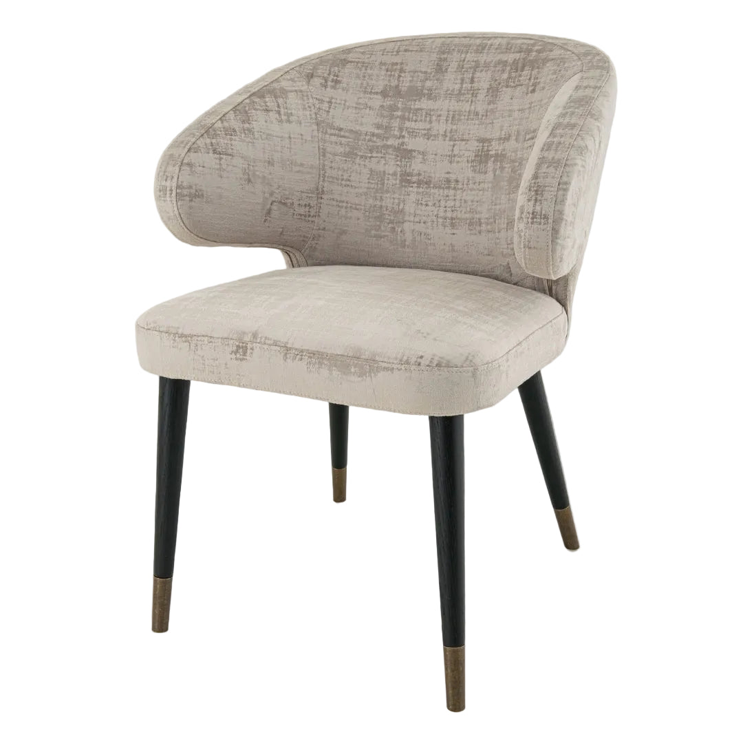 Vance Luxe Mushroom Finish Chair