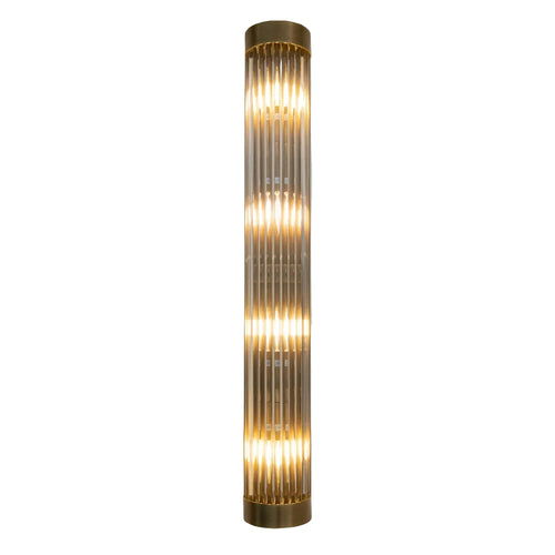 Wade Antique Brass Finish Long Wall Lamp