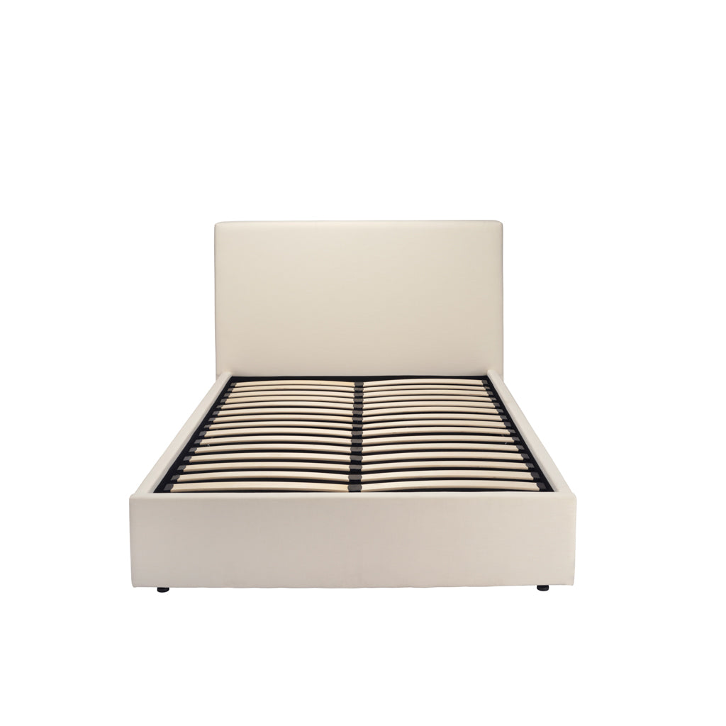 Wilder Antique White Double Ottoman Bed