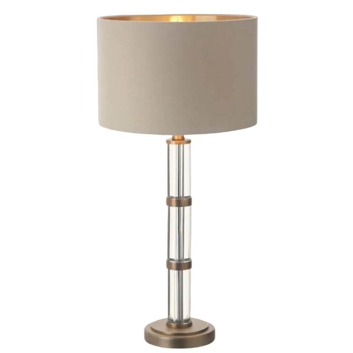 Zane Antique Brass Finish Table Lamp