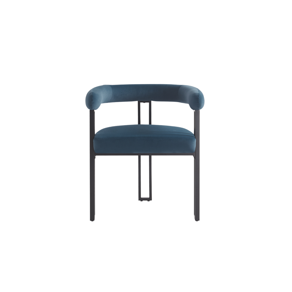 Bloom Dining Chair – Blue Velvet