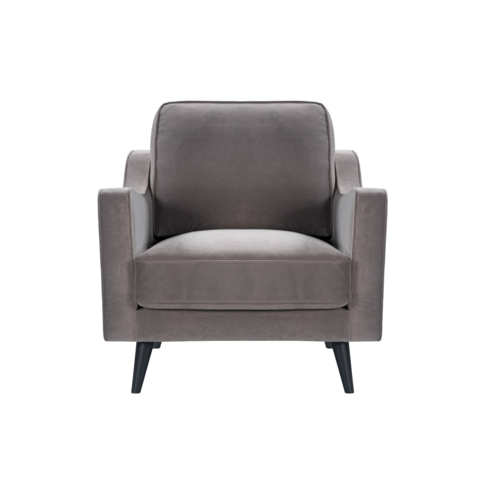 Daffy Armchair – Mink Velvet