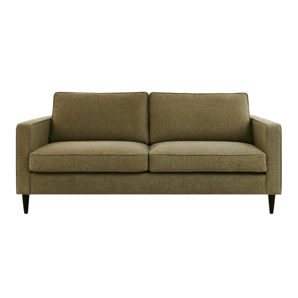 Emma 3 Seat Sofa – Olive Green