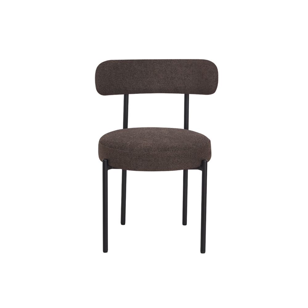 Flora Dining Chair – Chocolate Soft Weave