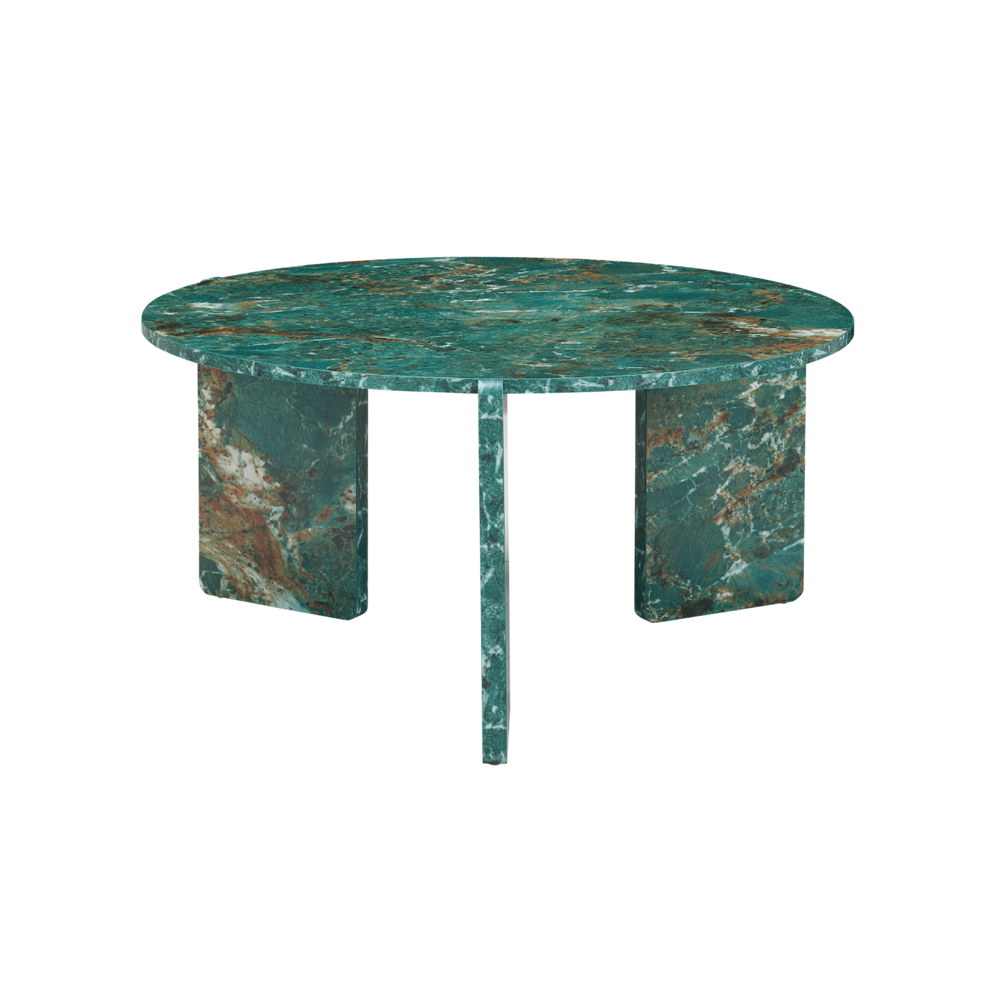 Halo Coffee Table Marble Effect – Amazon Green