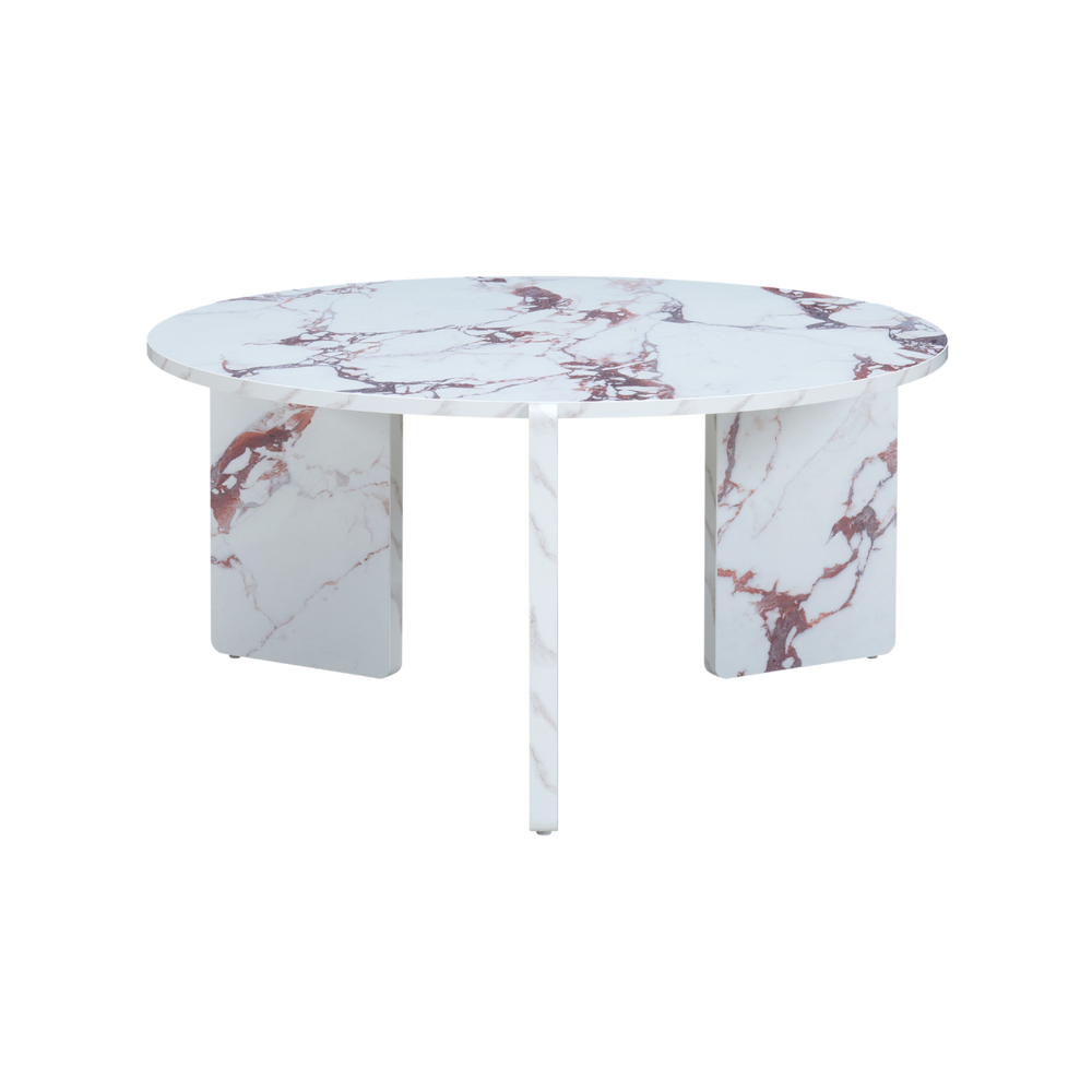 Halo Coffee Table Marble Effect – Violetta