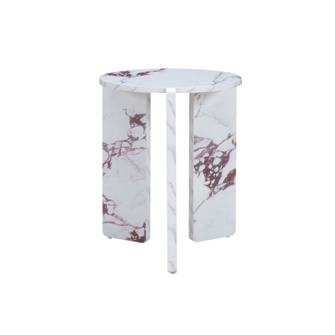 Halo Side Table Marble Effect