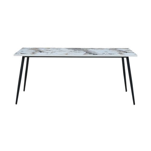 Horizon Large Dining Table Marble Effect
