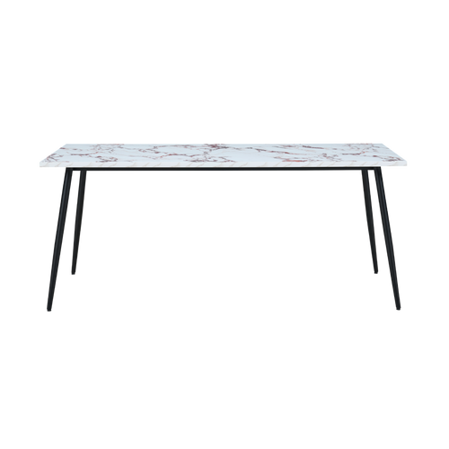 Horizon Large Dining Table Marble Effect
