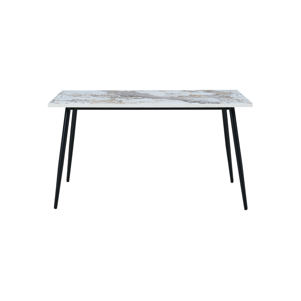Horizon Medium Dining Table Marble Effect
