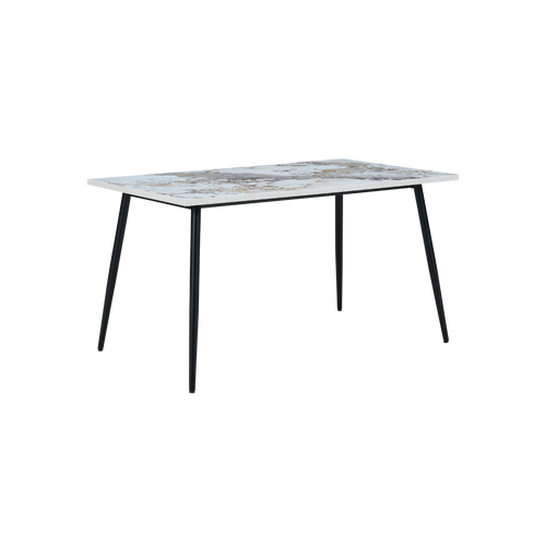 Horizon Medium Dining Table Marble Effect