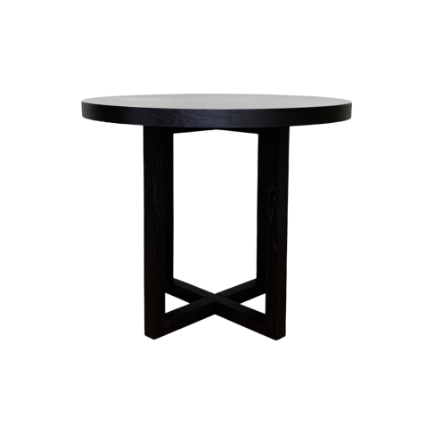 Iris Dining Table 90cms – Wenge (Black Stained Oak)