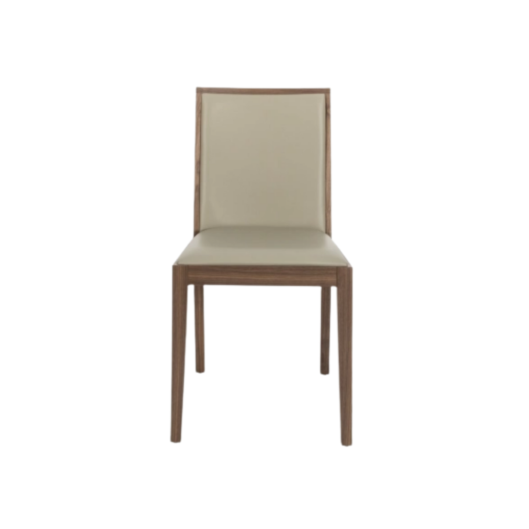 Lotus Dining Chair in walnut and stone by Twenty10
