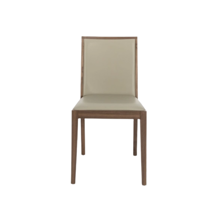 Lotus Dining Chair in walnut and stone by Twenty10
