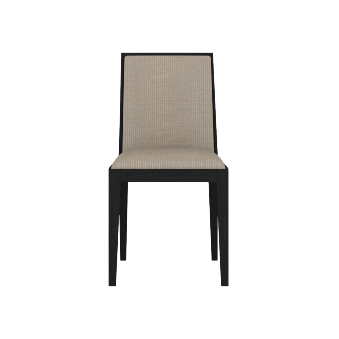 Lotus Dining Chair in wenge and beige by Twenty10