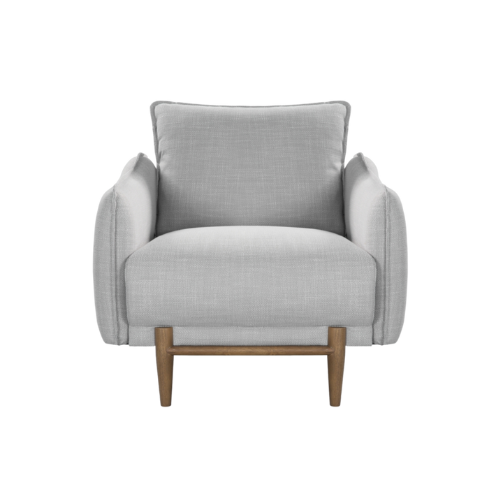 Louie Armchair in grey linen by Twenty10