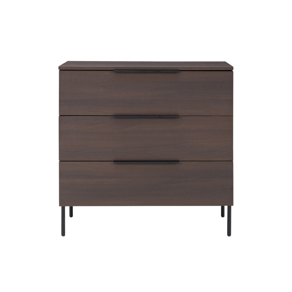 Luna 3 Drawer Chest – Espresso