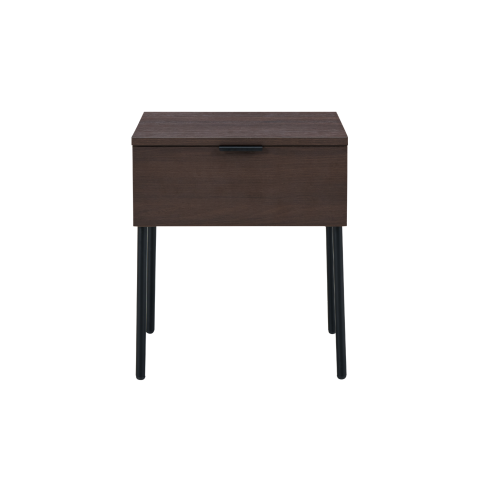 Luna Single Drawer Bedside – Espresso