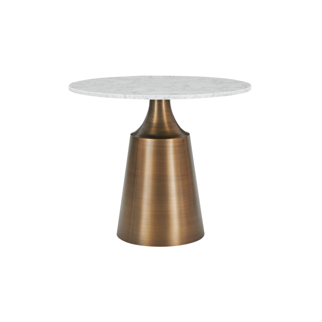 Olive Dining Table in bronze white marble by Twenty10