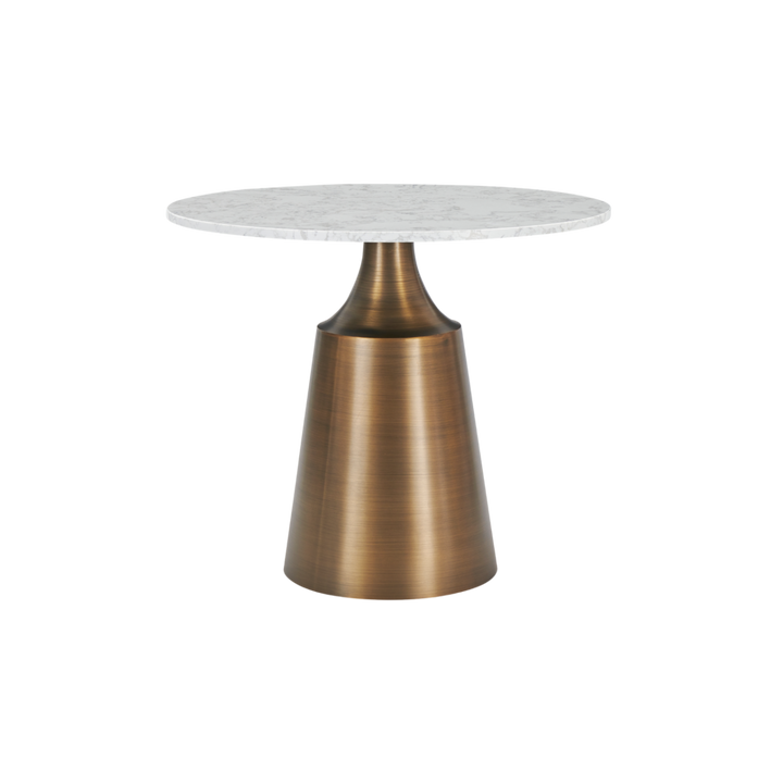 Olive Dining Table in bronze white marble by Twenty10