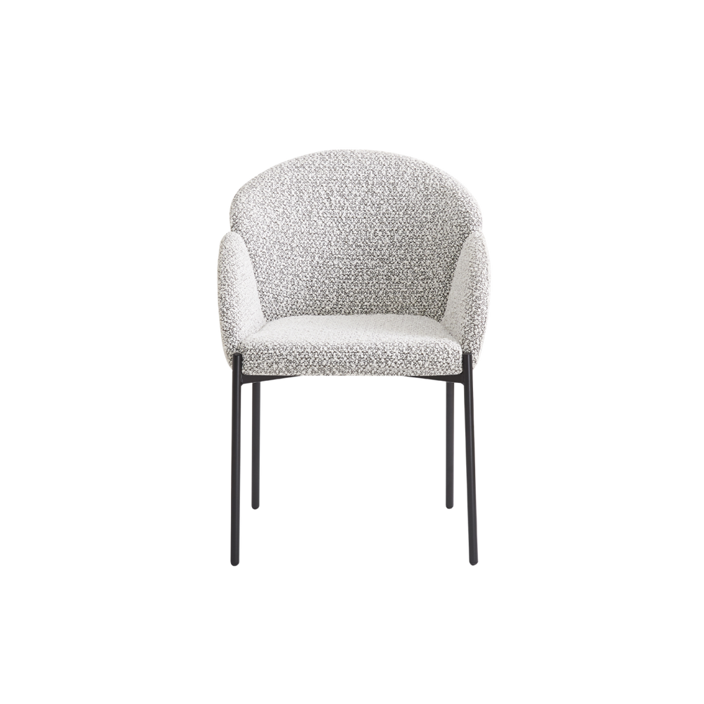 Petal Dining Chair – Ivory / Taupe