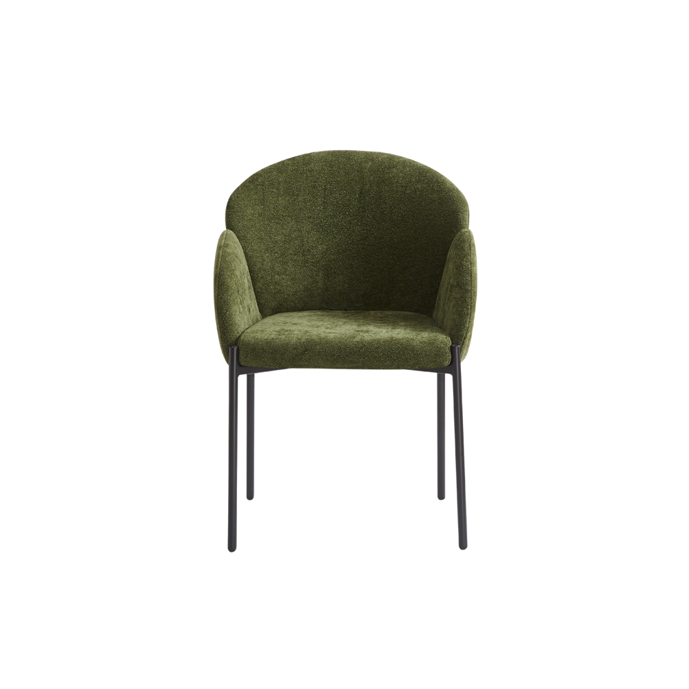 Petal Dining Chair – Olive Soft Weave