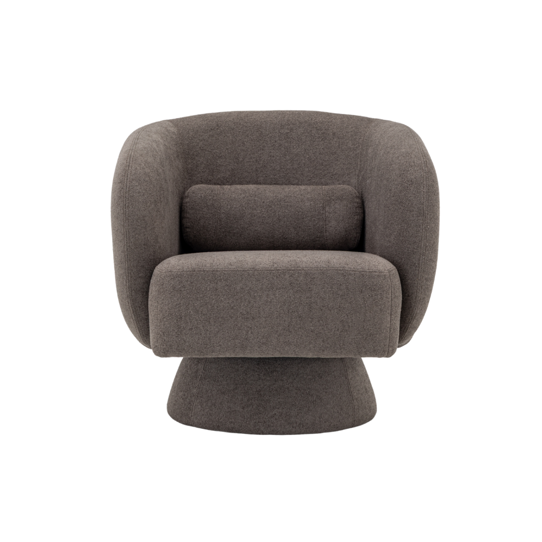 Rachel Armchair in taupe soft weave by Twenty10