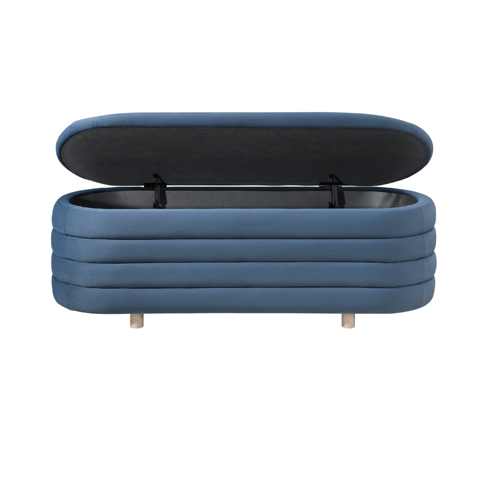 Ripple Ottoman – Blue