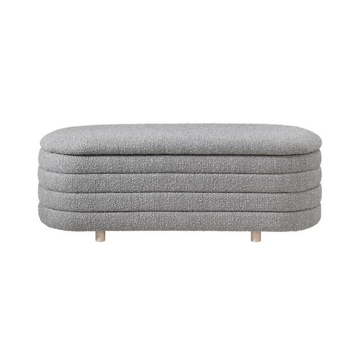 Ripple Ottoman in cologne dove by Twenty10
