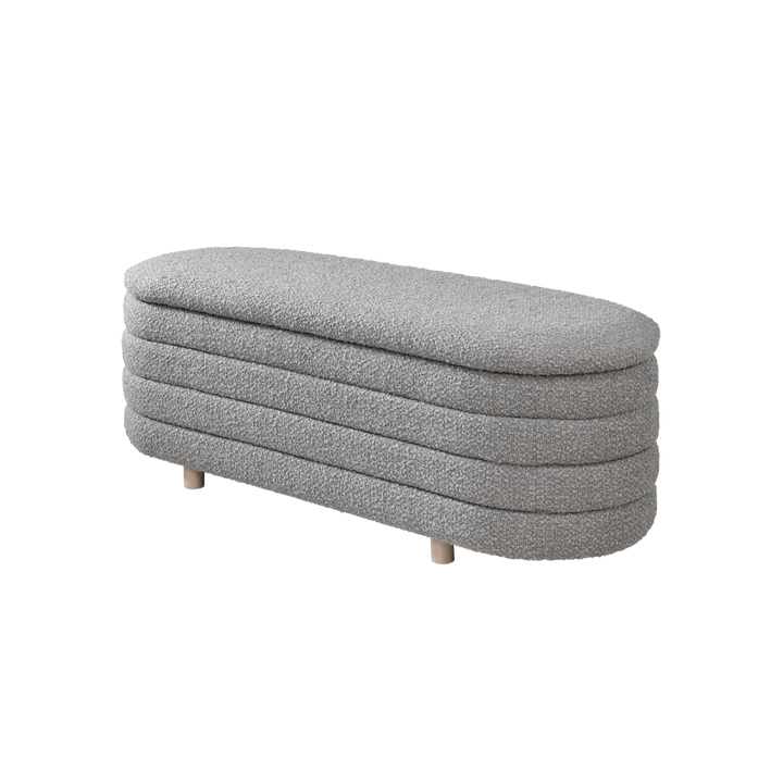 Ripple Ottoman in cologne dove by Twenty10