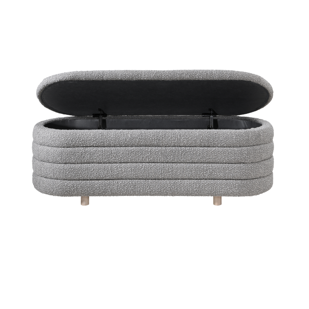 Ripple Ottoman in cologne dove by Twenty10